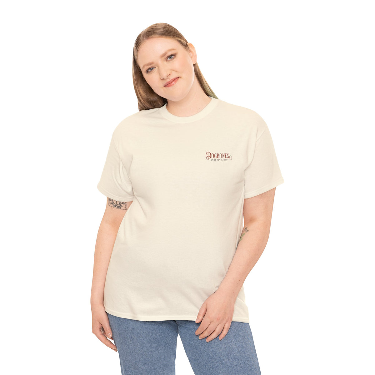 DOGBONES Logo with Turnbull Quote Unisex Heavy Cotton Tee