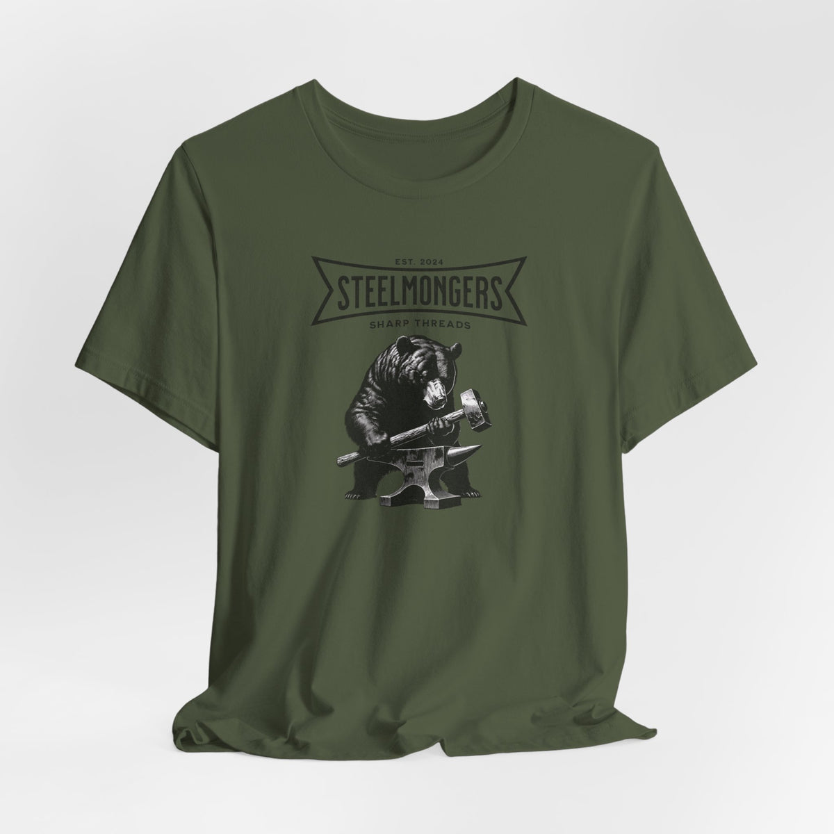 Steelmongers Anvil & Bear Tee