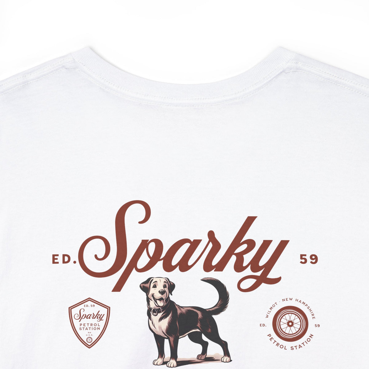 Sparky Petrol Station Tee