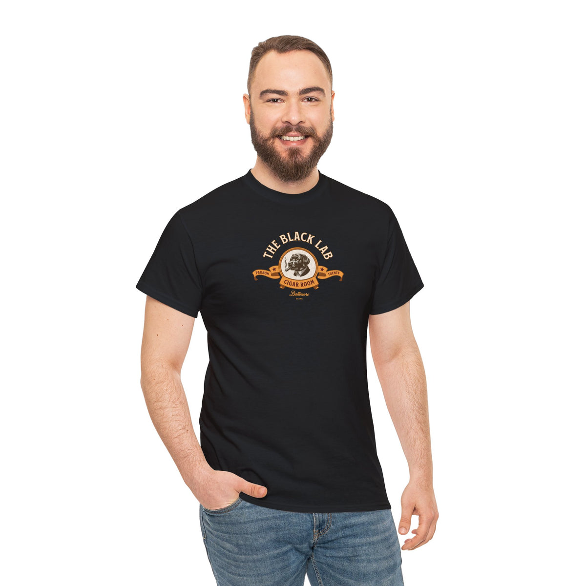 The Black Lab Cigar Room Tee