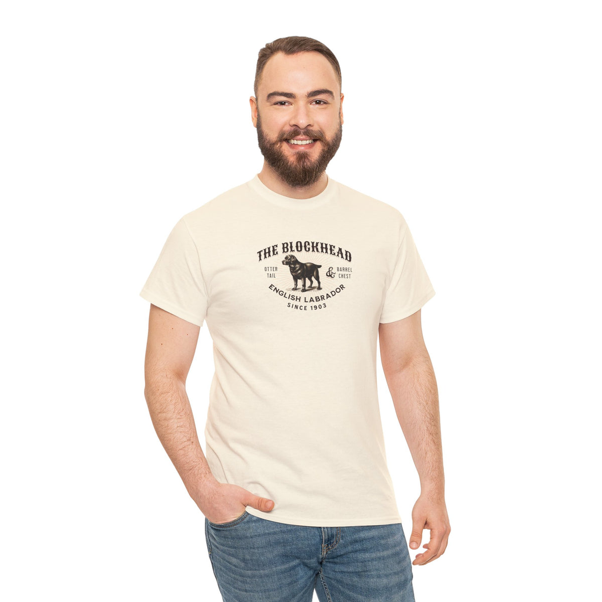 The "Blockhead" English Labrador Tee