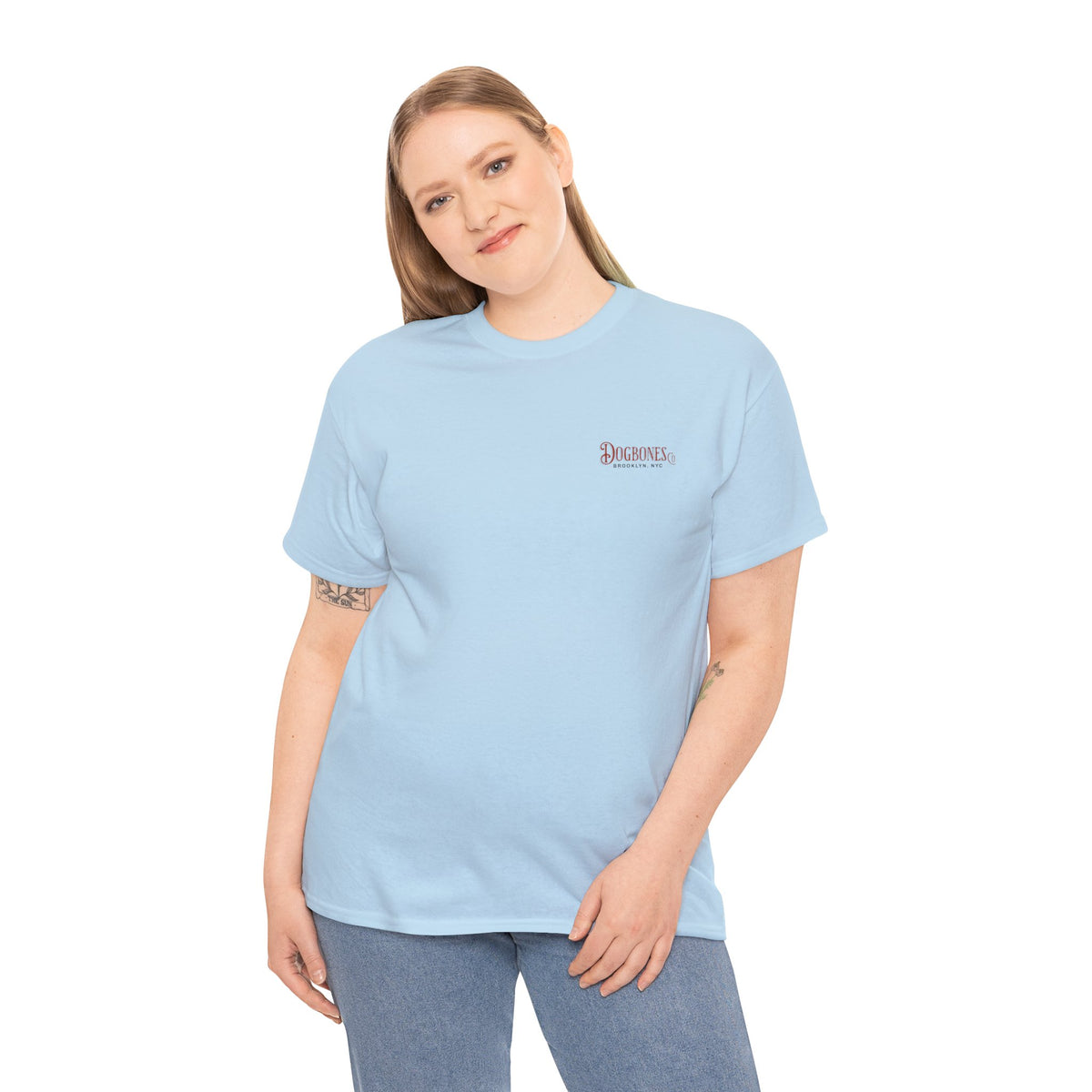 DOGBONES Logo with Turnbull Quote Unisex Heavy Cotton Tee