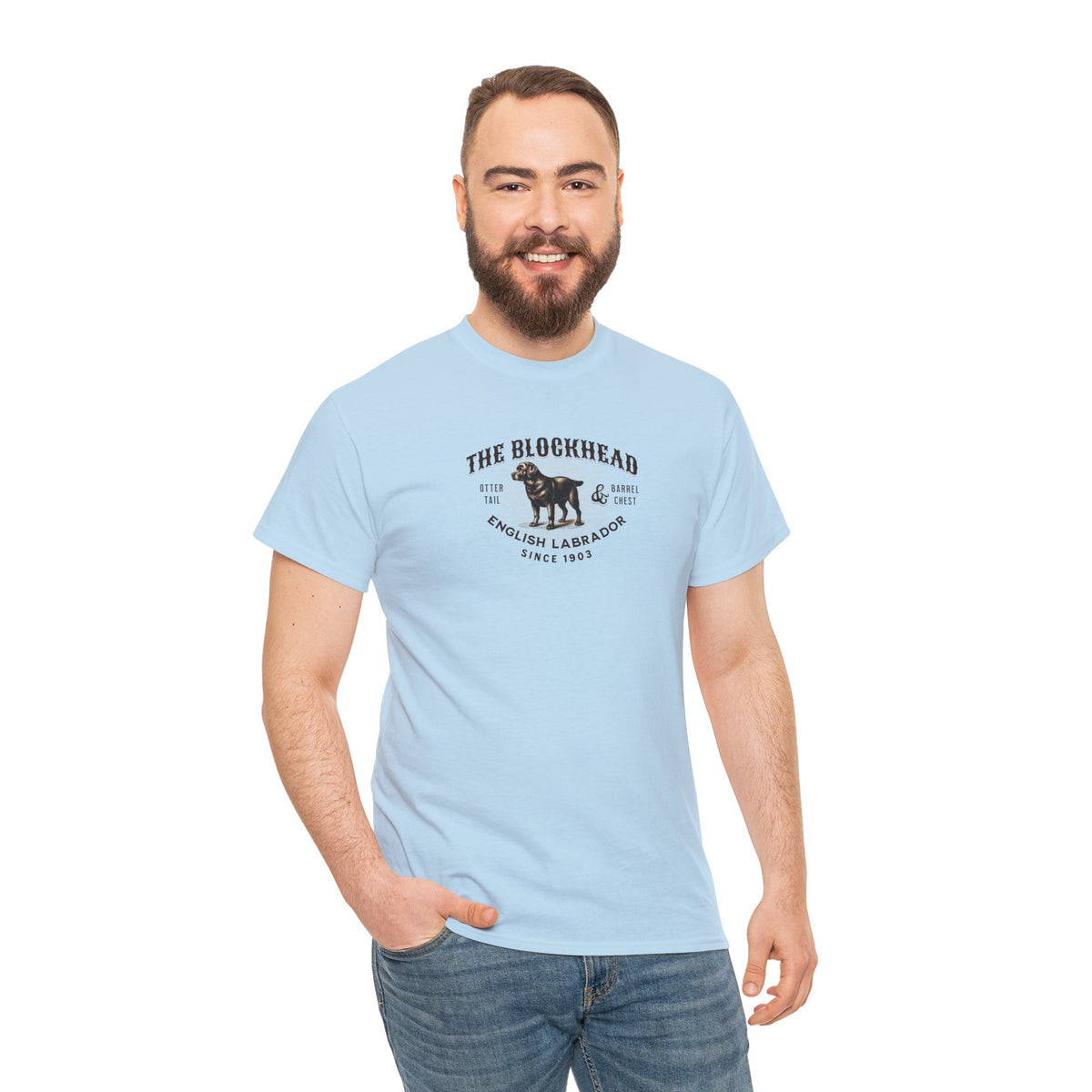 The "Blockhead" English Labrador Tee
