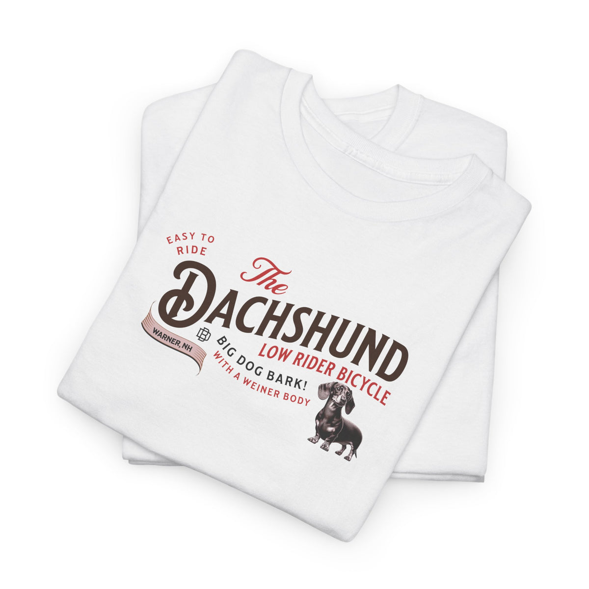 THE DACHSHUND Low Rider Bicycle Tee