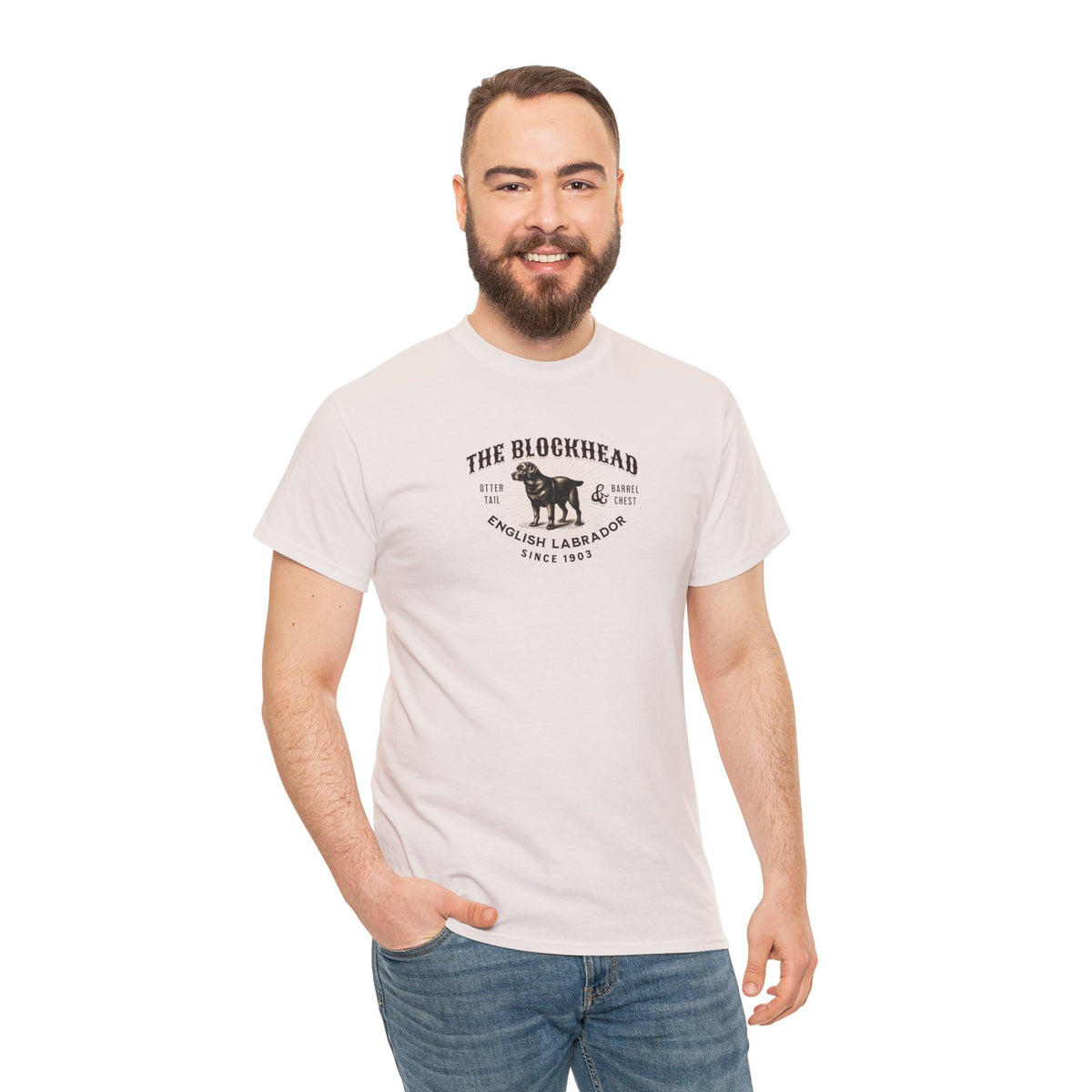 The "Blockhead" English Labrador Tee