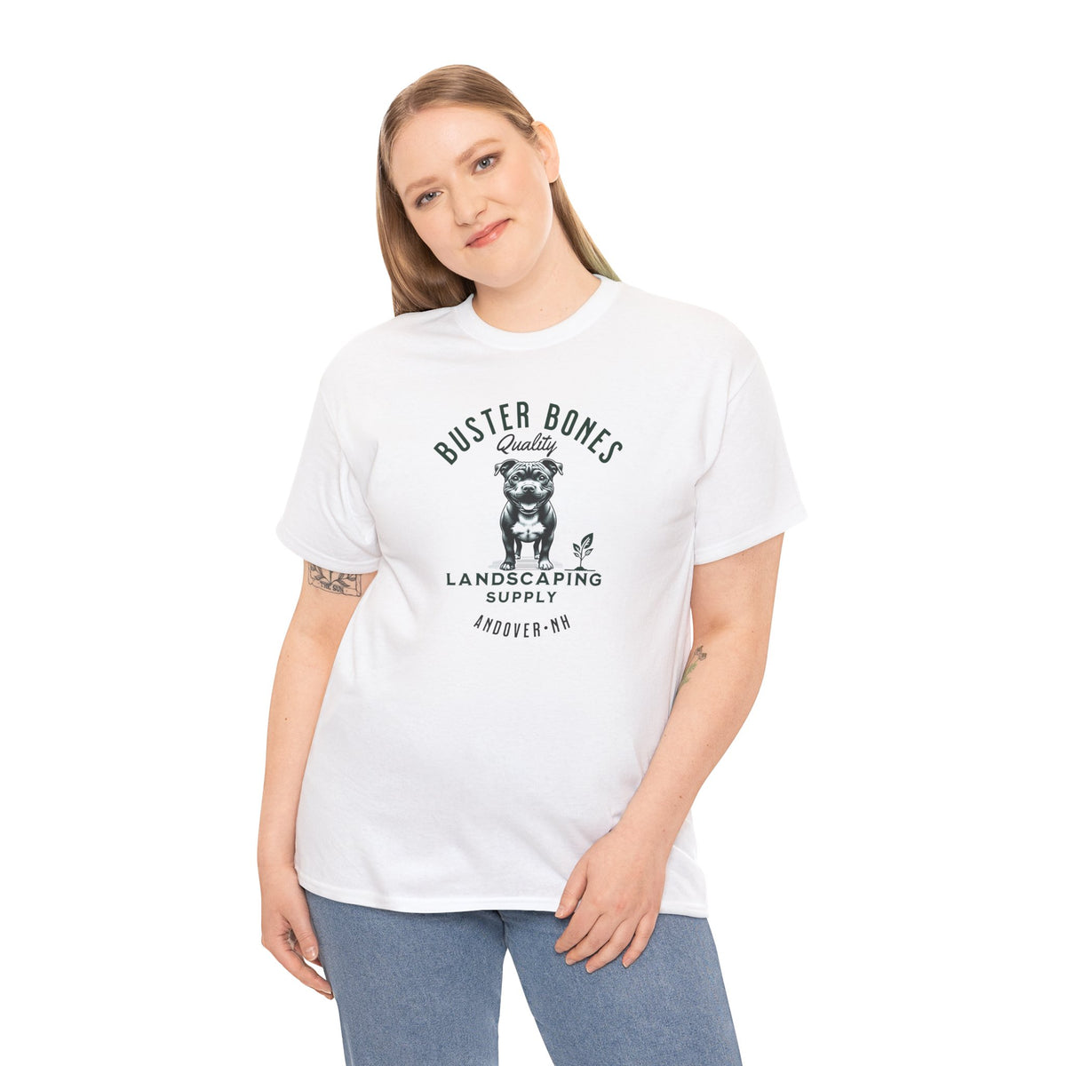 BUSTER BONES Pittie Landscaping Tee