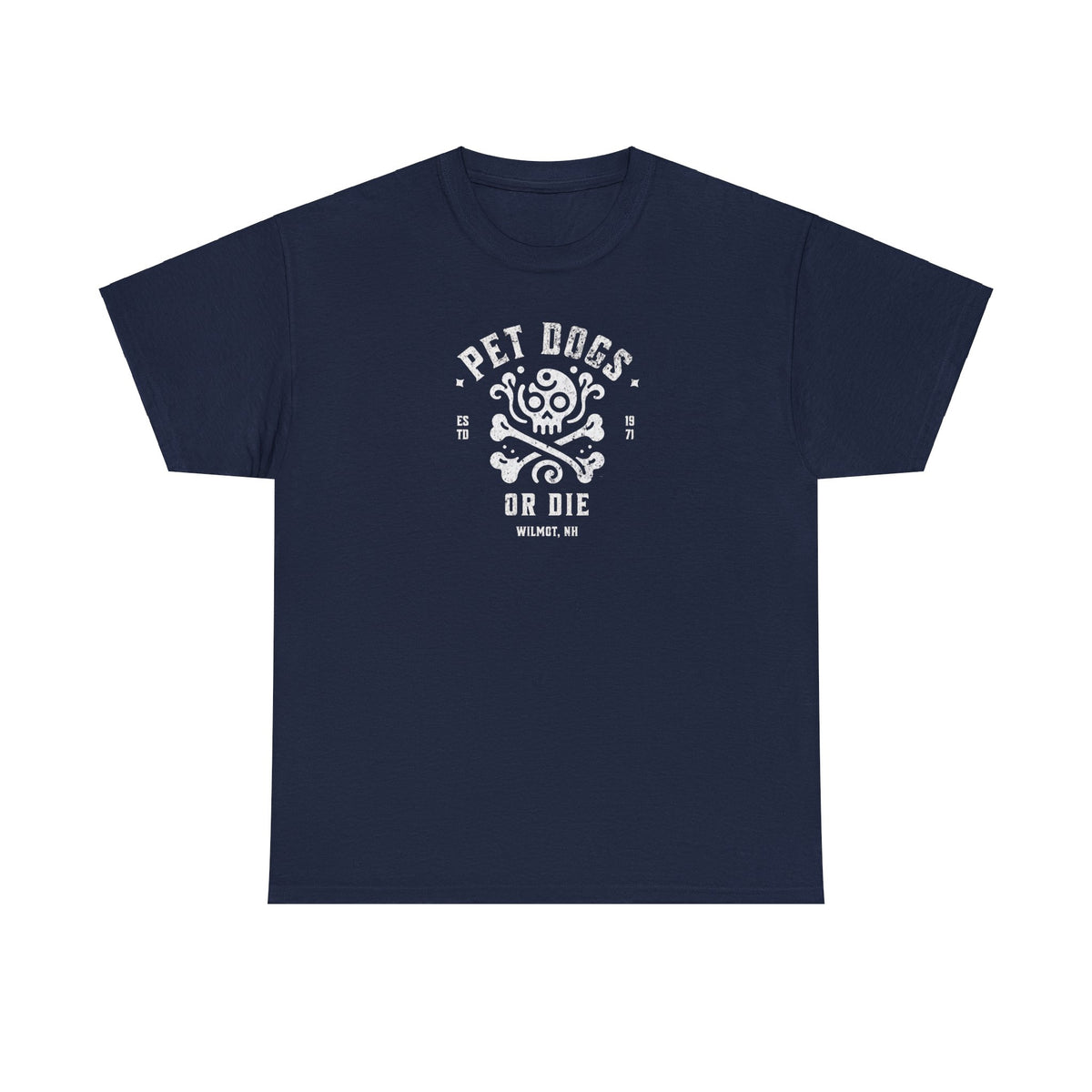 PET DOGS OR DIE Simple Version Unisex Heavy Cotton Tee