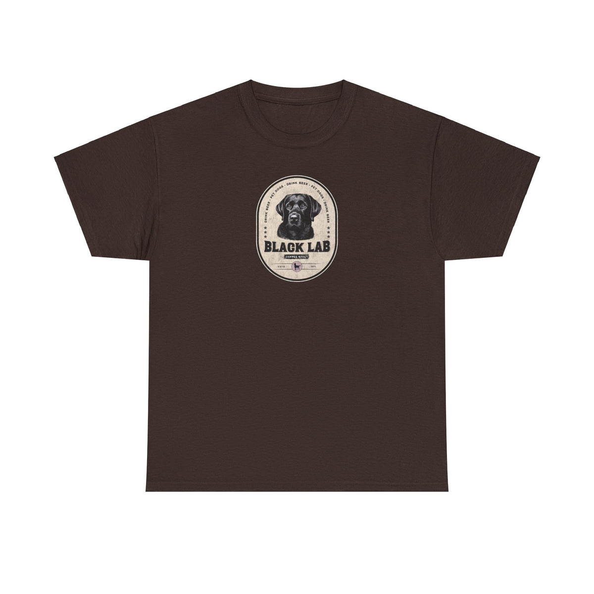 BLACK LAB COFFEE STOUT Unisex Heavy Cotton Tee