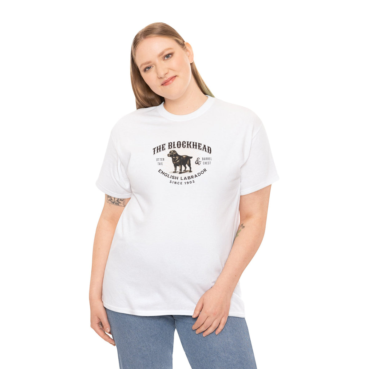 The "Blockhead" English Labrador Tee