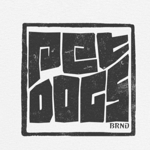 PET DOGS Ink Stamp Style Logo Tee