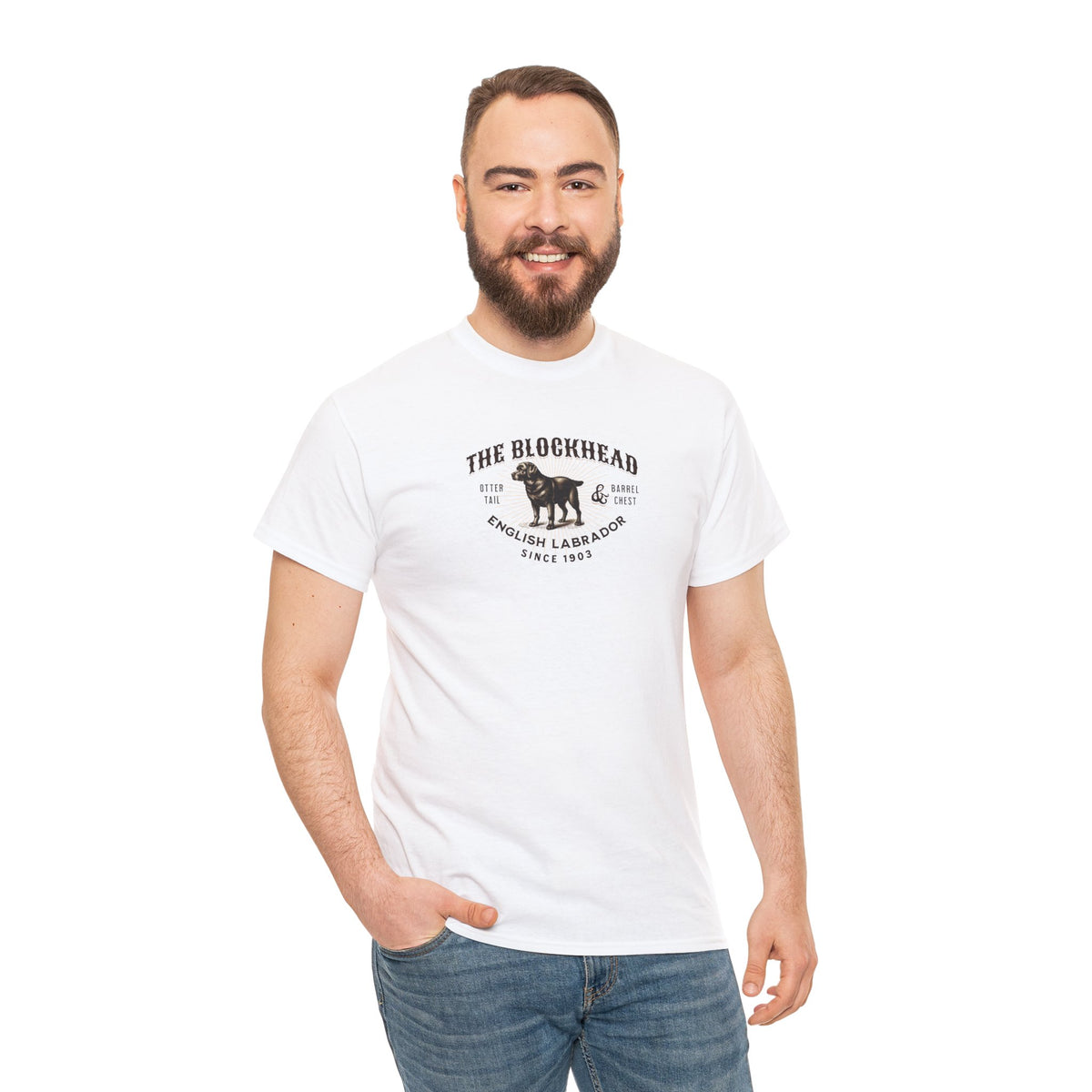 The "Blockhead" English Labrador Tee