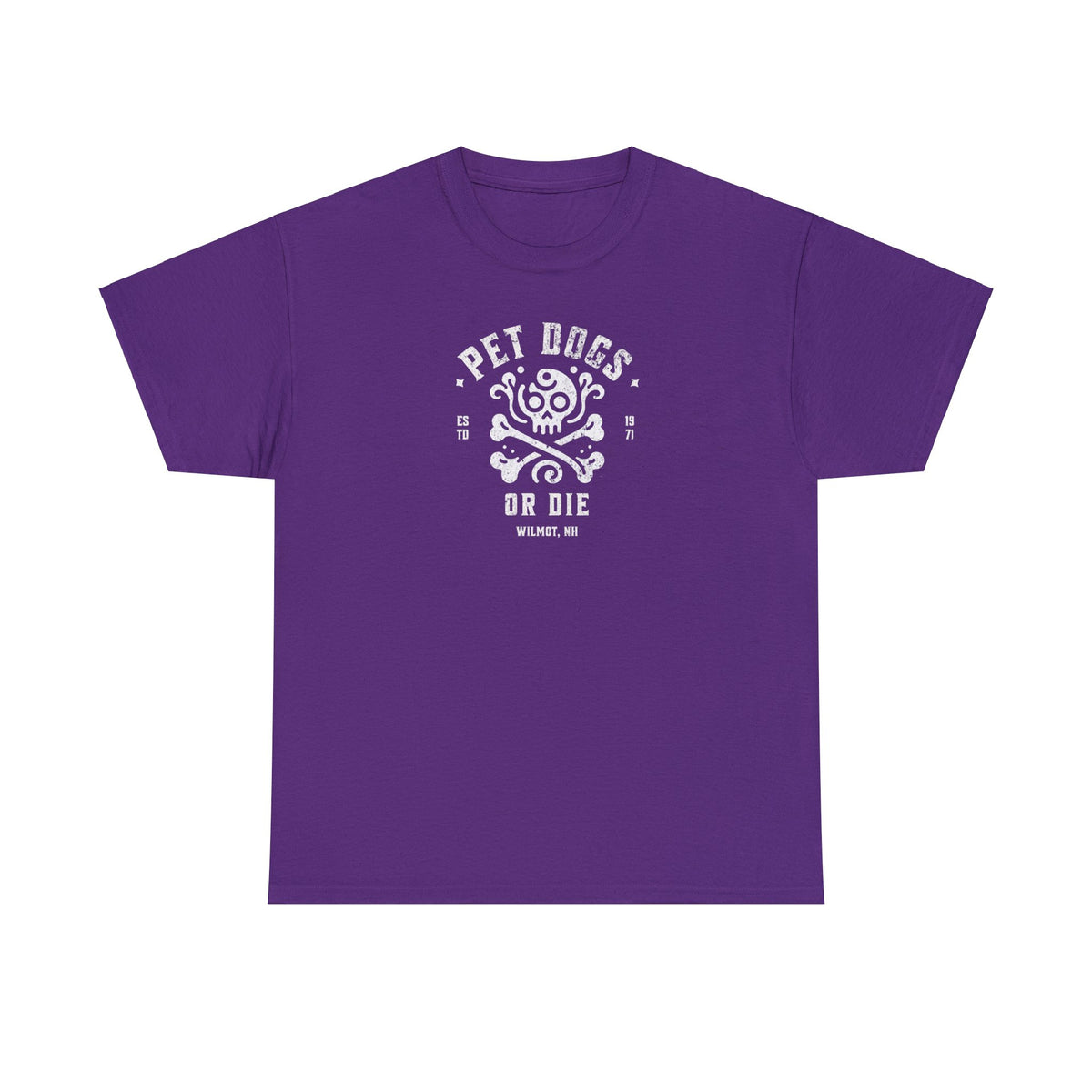 PET DOGS OR DIE Simple Version Unisex Heavy Cotton Tee