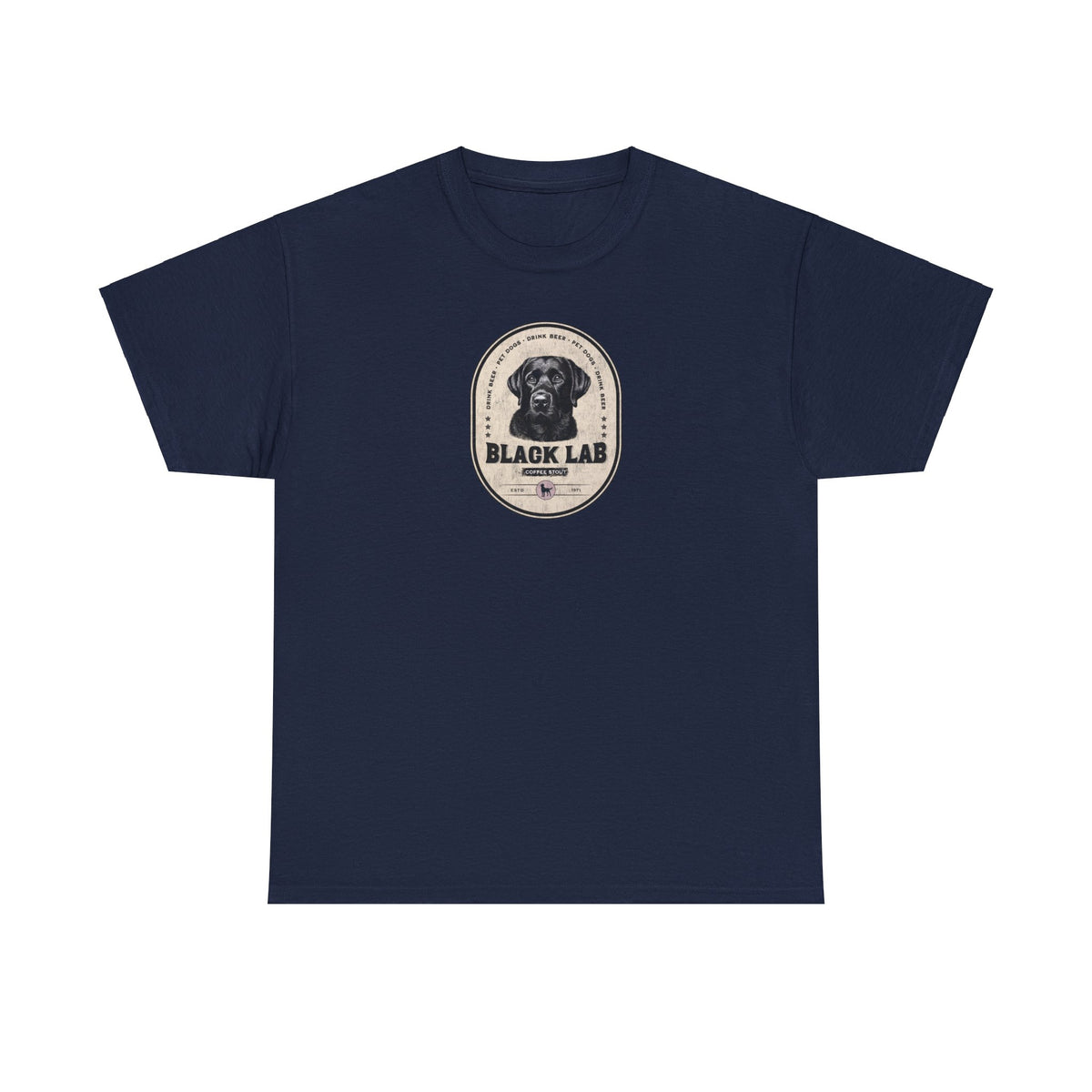BLACK LAB COFFEE STOUT Unisex Heavy Cotton Tee