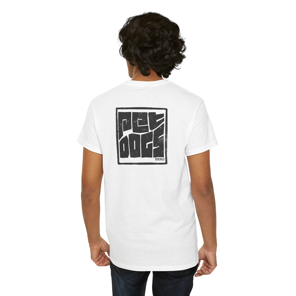 PET DOGS Ink Stamp Style Logo Tee
