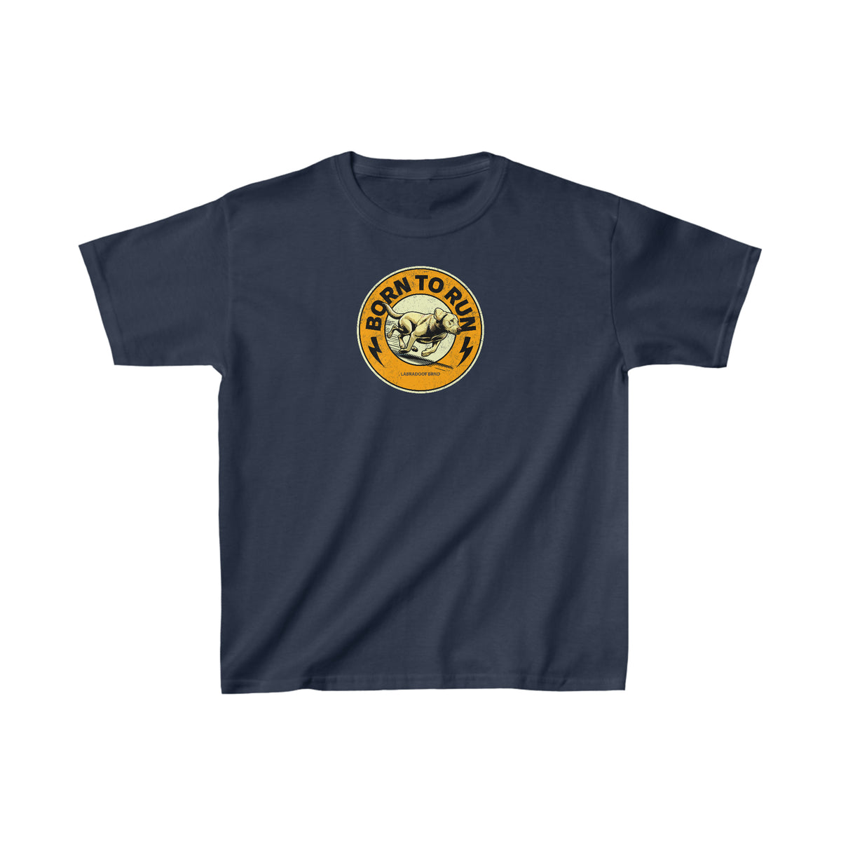 BORN TO RUN Kids Heavy Cotton Tee