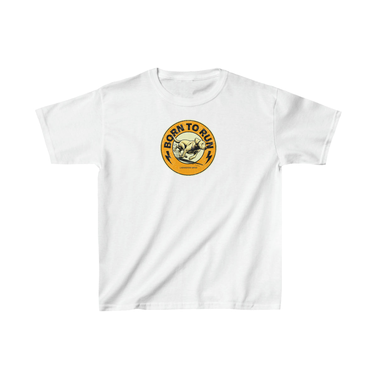 BORN TO RUN Kids Heavy Cotton Tee