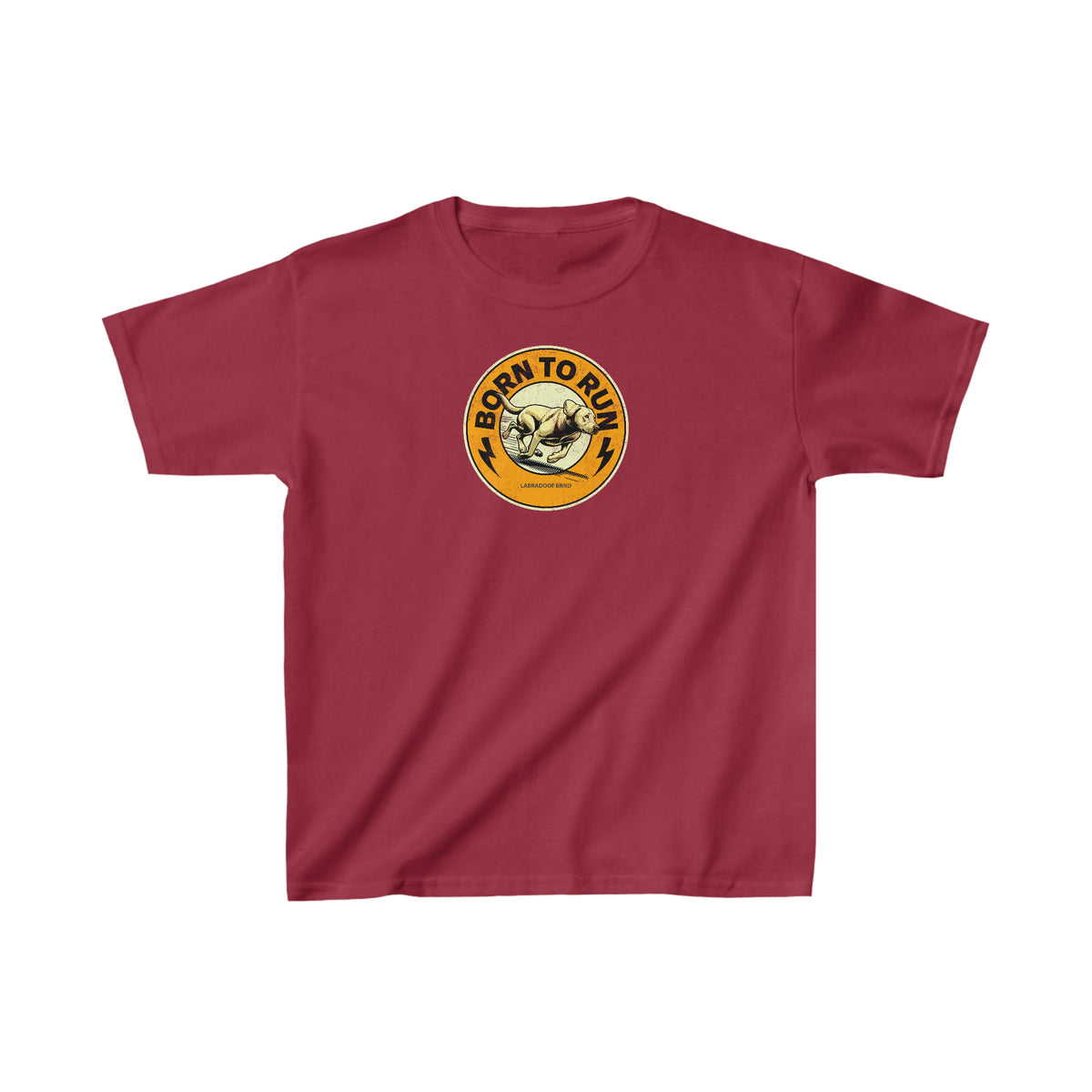 BORN TO RUN Kids Heavy Cotton Tee