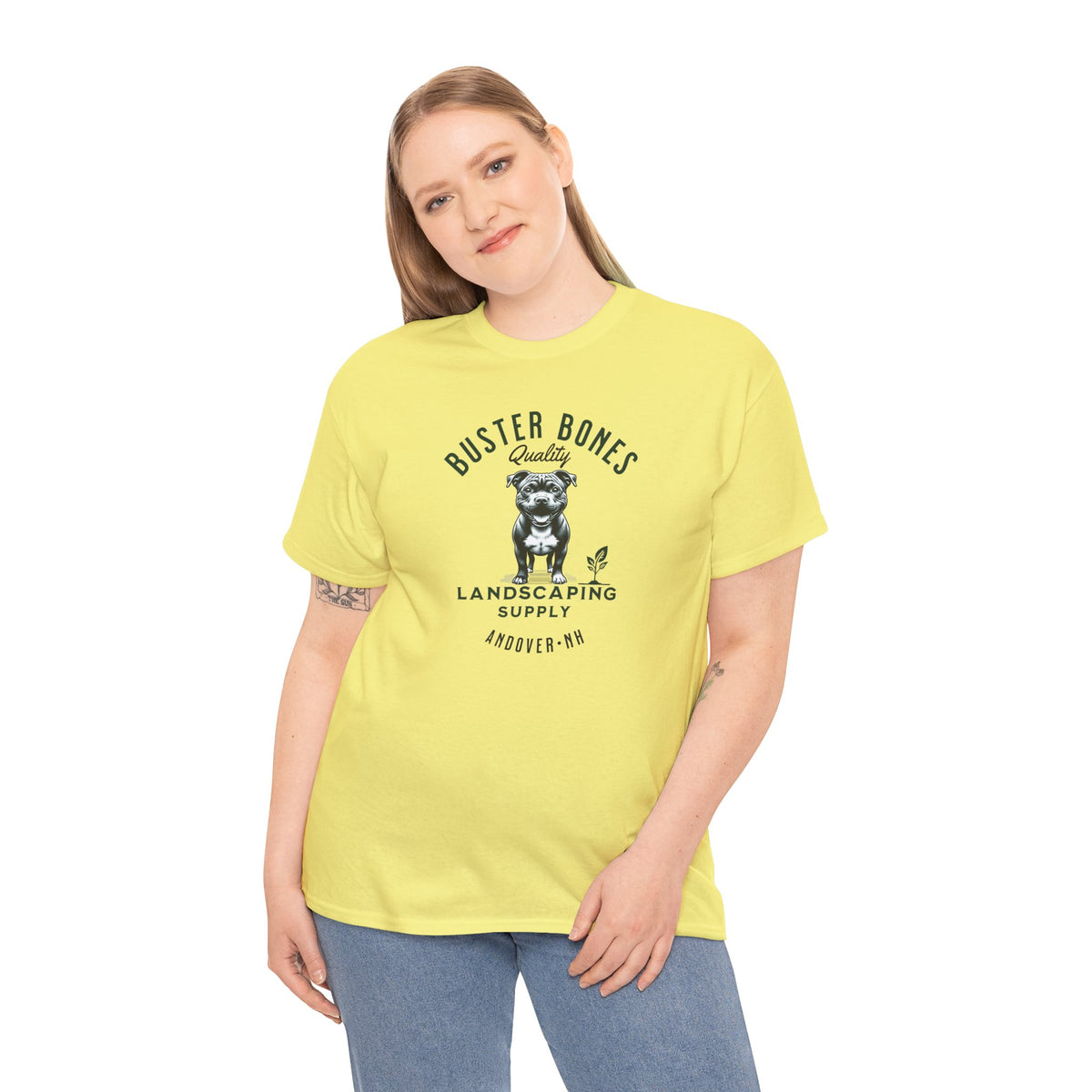 BUSTER BONES Pittie Landscaping Tee