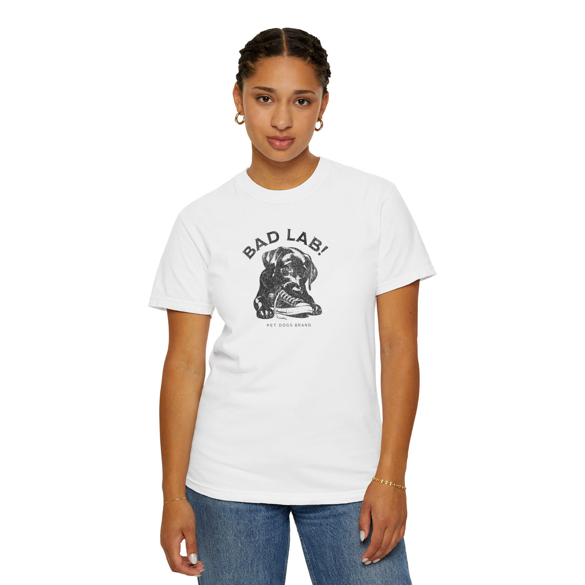 "Bad Lab!" Tee with shoe