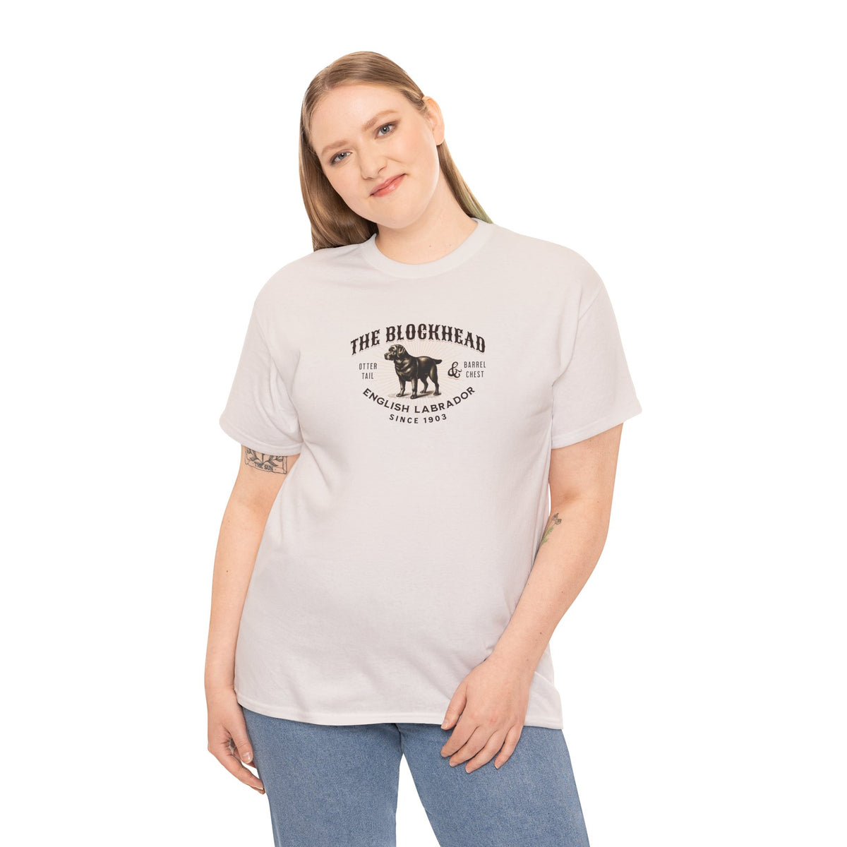 The "Blockhead" English Labrador Tee
