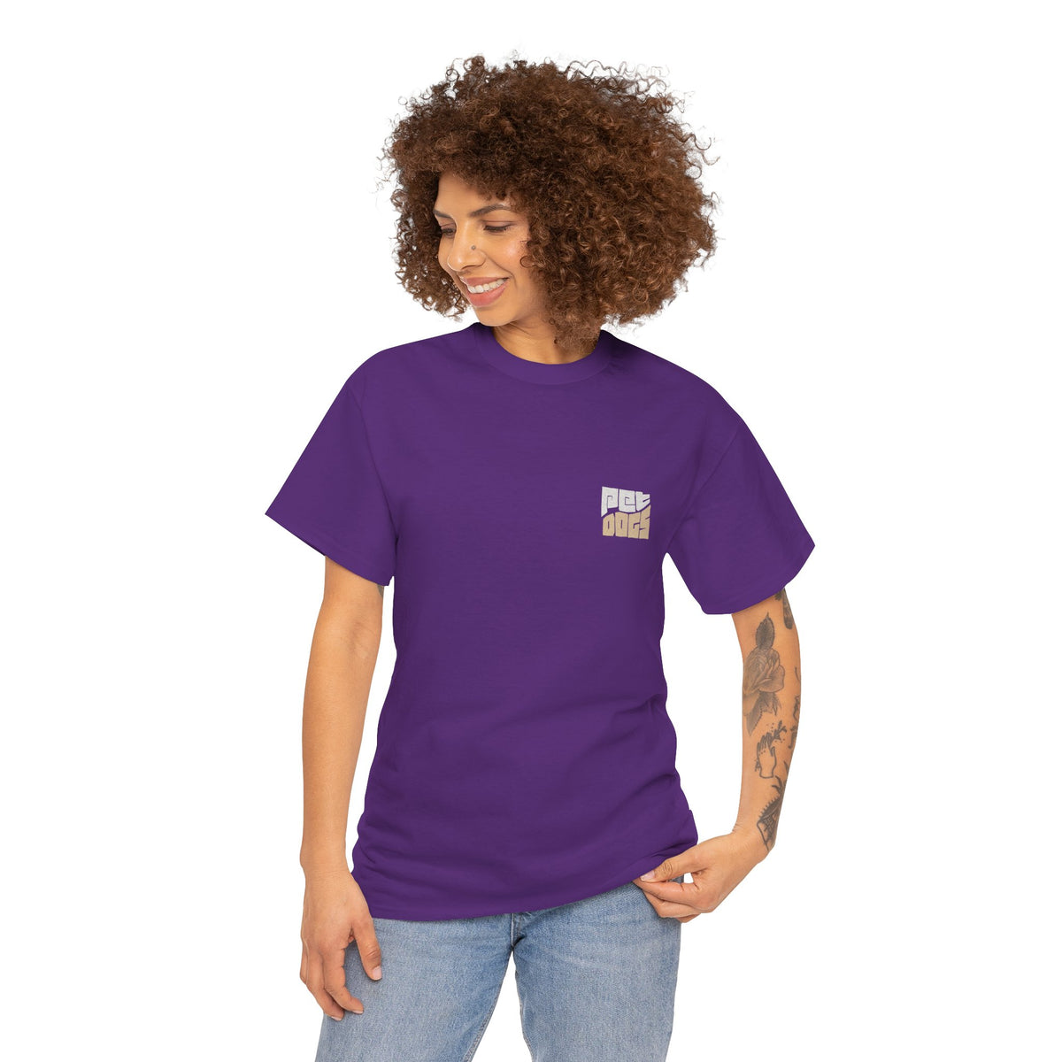 PET DOGS Bicolor Style Logo Tee