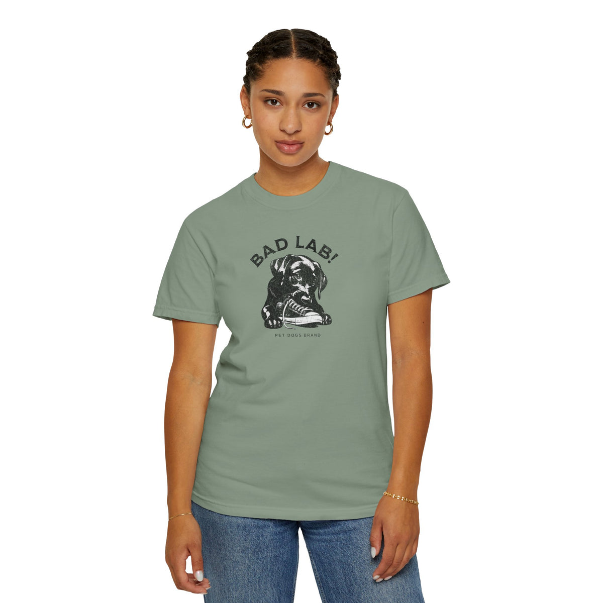 "Bad Lab!" Tee with shoe