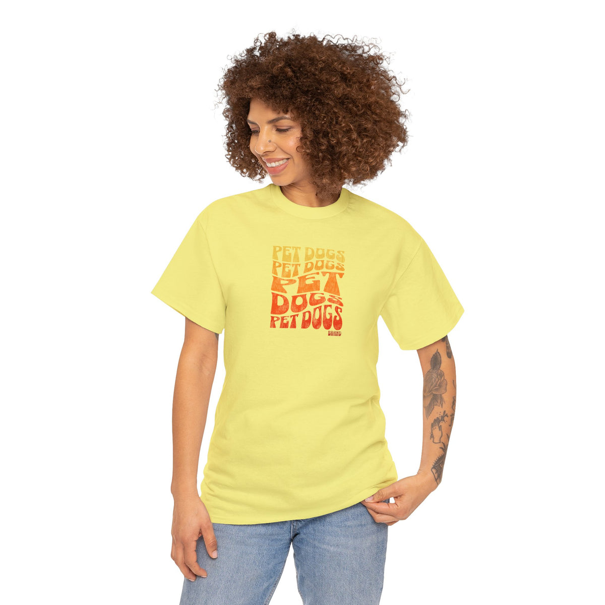 PET DOGS Groovy 70's Style Unisex Heavy Cotton Tee