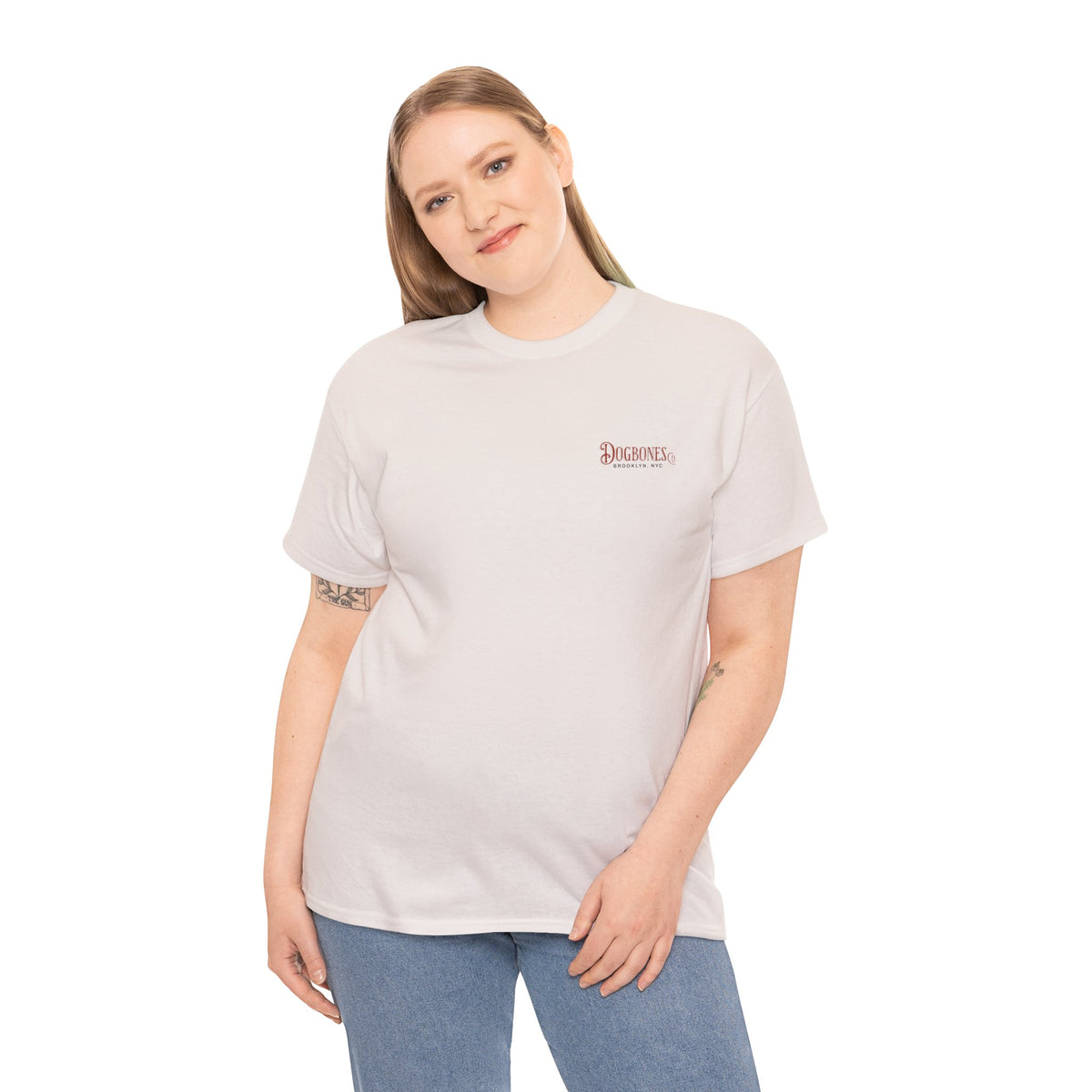 DOGBONES Logo with Turnbull Quote Unisex Heavy Cotton Tee