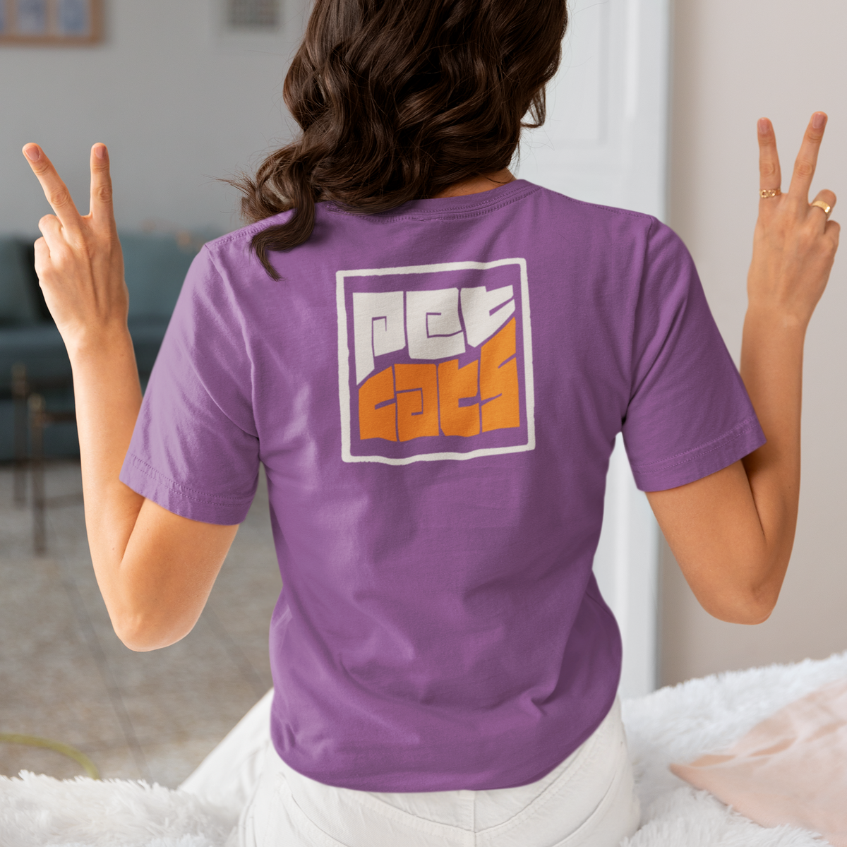 PET CATS Bicolor Logo Tee