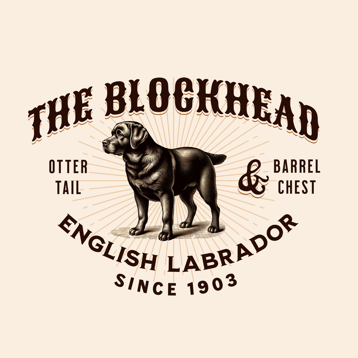 The "Blockhead" English Labrador Tee