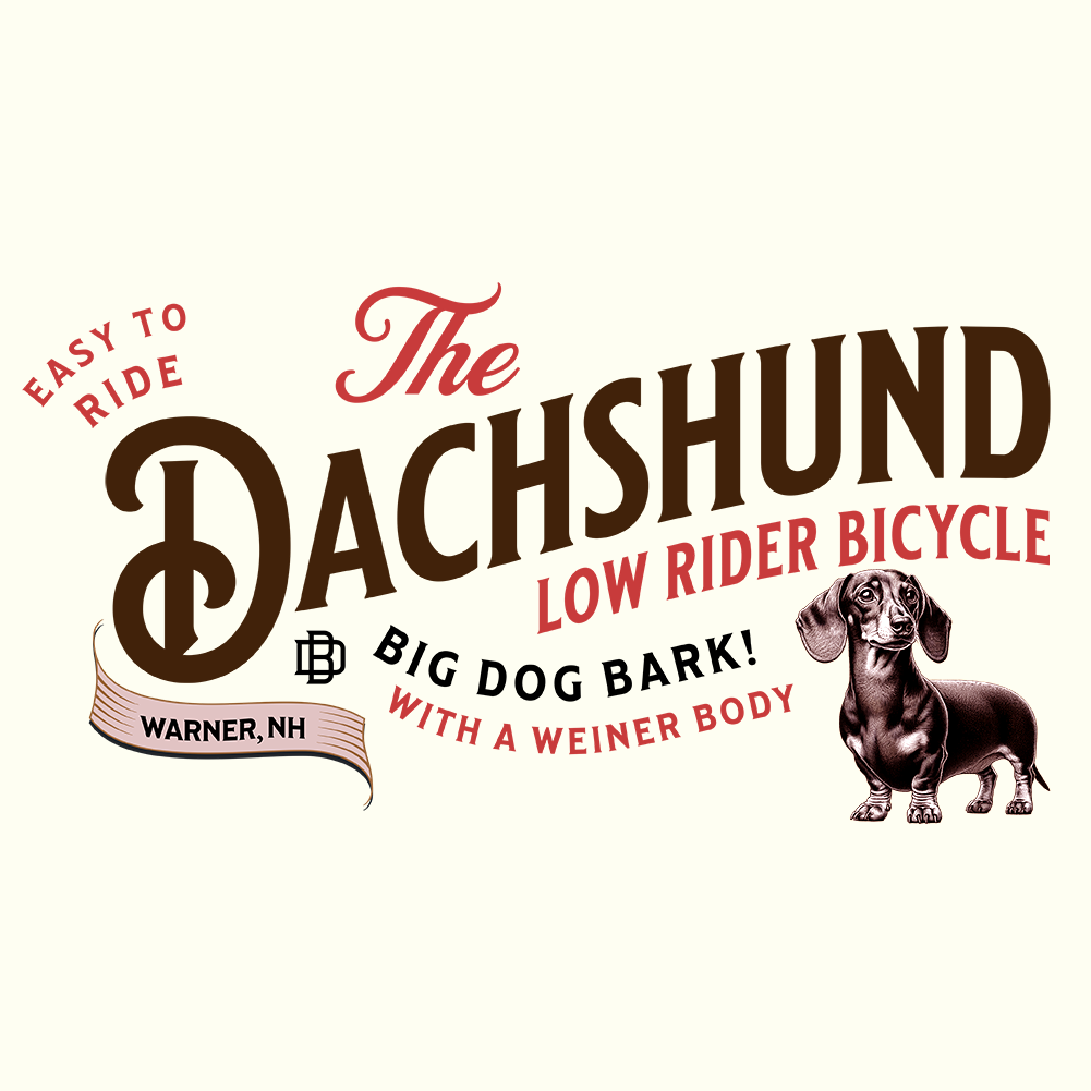 THE DACHSHUND Low Rider Bicycle Tee