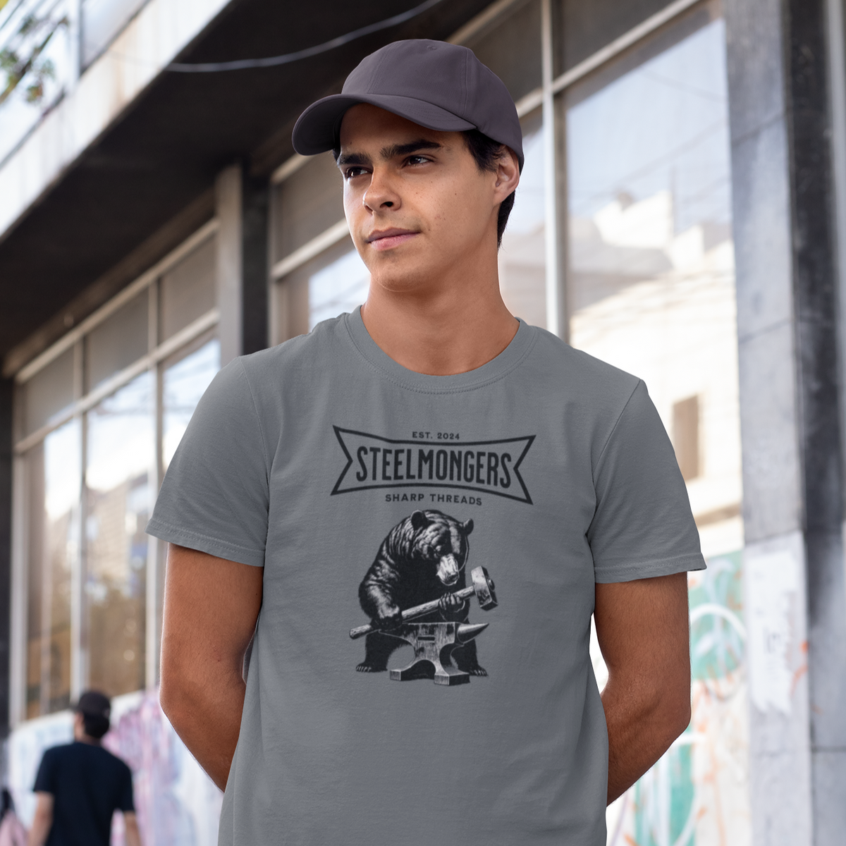 Steelmongers Anvil & Bear Tee