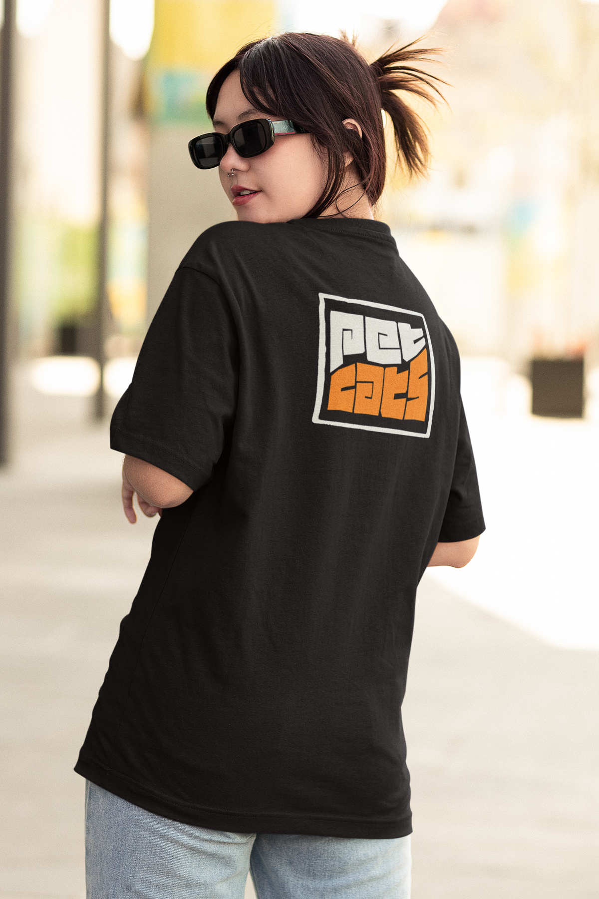 PET CATS Bicolor Logo Tee