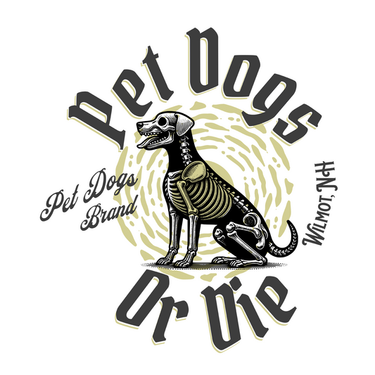 PET DOGS OR DIE Biker Style Unisex Heavy Cotton Tee