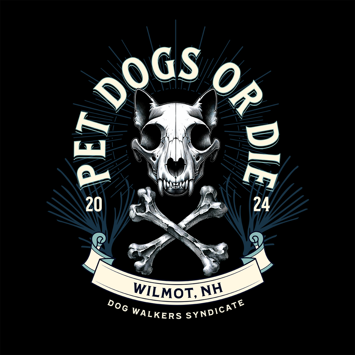 Pet Dogs Or  Die Tee, Dog Walkers Syndicate
