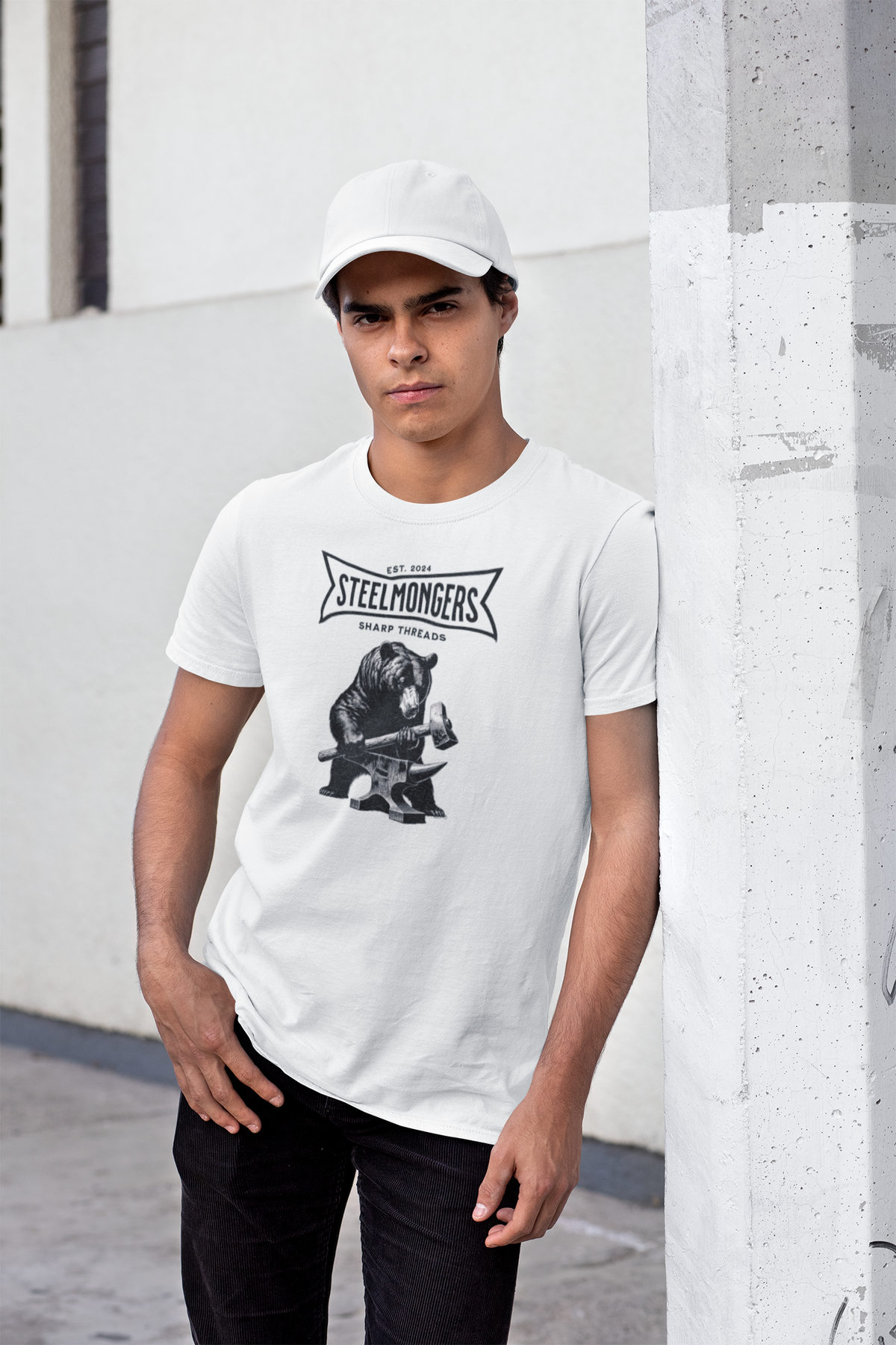 Steelmongers Anvil & Bear Tee